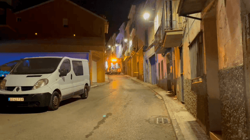 Desplegament de Bombers i Policia al lloc dels fets. Foto: TV Artés.