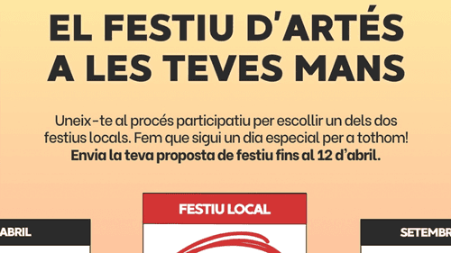 Cartell de la convocatòria del procés participatiu.