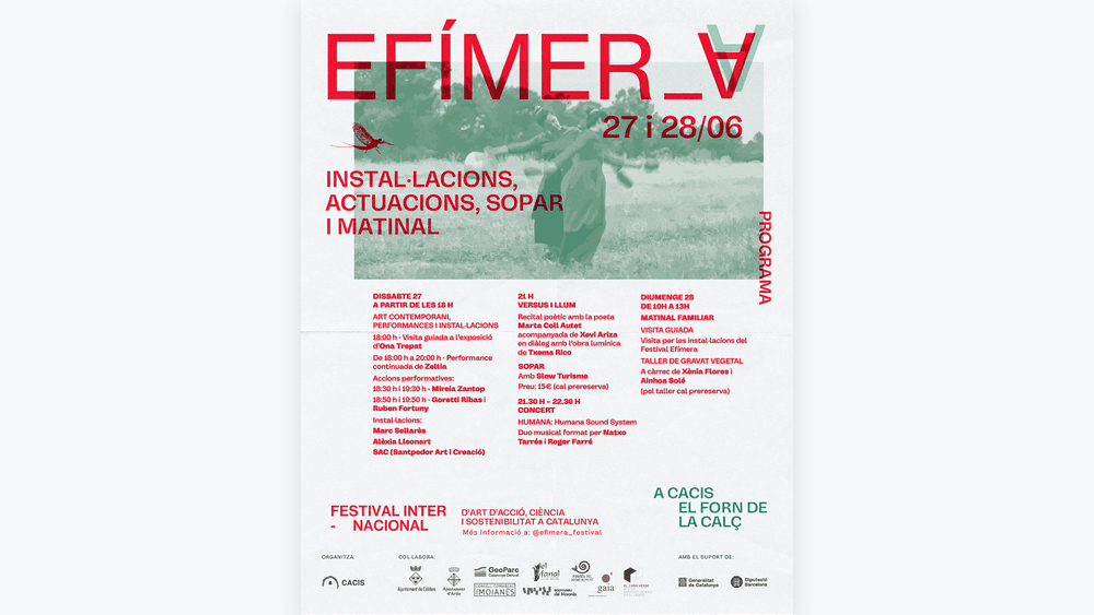 Cartell del Festival Efímera 2026.