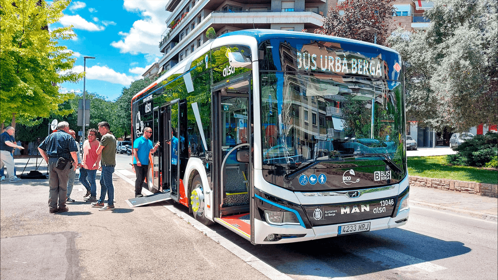 Imatge del bus urbà de Berga.