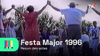 Arxivats | Recopilació de reportatges realitzats per TV Artés amb motiu de la Festa Major de l'any 1996.
Equip tècnic original - Àngel Bacardit, Tarek Serraj i Camil Sallent
Arxivística i remescla - Lluc Not.
00:00 - 28:48 - Gegants i sardanes
28:49 - 45:41 - Espectacle de varietats
45:42 - 1:00:17 - Ball de confeti
1:00:18 - 1:04:01 - Atraccions
1:04:02 - Havaneres Festa Major 1996
