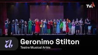 Teatre | "Geronimo Stilton", un musical original del grup de petits de Teatre Musical de l'Escola de Música, amb la col·laboració de NEI Teatre. Amb música de Manu Guix, text d’Enric Llort i adaptació de Ferran Junyent. Imatges del dia 29 de maig del 2026.
Càmeres - Lluc Not i Albert Ibáñez.
Muntatge - Albert Ibáñez. Geronimo Stilton - Teatre Musical Artés